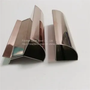 High Quality Stainless Steel Tile Trim Quarter Round Corner Tile Trim thumbnail-1