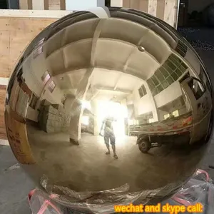 Garden Stainless Steel Mirror Decoration Spherical Sculpture Customized Sculpture Auto Paint Spraying In Various Colors thumbnail-3