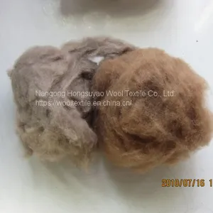 Wholesale Merino Carded Brown 100 % Sheep Wool For Carpet And Felt thumbnail-1