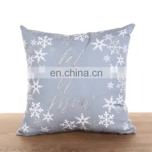 High Quality New Style Snow Embroidery Throw Cushion Pillow for Sofa Living Room Bed thumbnail-1