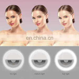Customized Logo Cellphone LED Selfie Ring Light 36 LED Universal Ring Mounted for Smartphones thumbnail-5