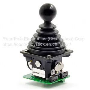 RunnTech Dual-axis 4 to 20mA Proportional Output Joystick for Hydraulic Remote Control thumbnail-1