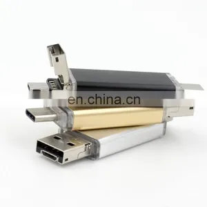 2018 Promotional 3 in 1 OTG Functions USB 3.1 Hight Speed Type c Usb Flash Drive for Apple Notebook Macbook and Letv Cell Phones thumbnail-5