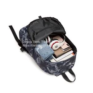 Large Capacity Multi-functional Backpack Fashion Printed Travel Bag Oxford Cloth Schoolbag Business Backpack thumbnail-3