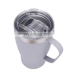 Wholesale BPA Free 20 oz Coffee Beer Mug Portable Tumbler Insulation Mug With Handle thumbnail-4