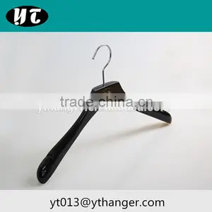 Top Quality Custom Black Wooden Clothes Hanger With Trouser Hanger for Men Suit thumbnail-2