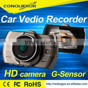 Car Black Box 1080P Full HD With Wide Dynamic GPS, G-sensor,back up Camera Input thumbnail-1