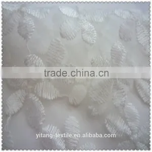 Black Organza Fabric With Embroidered Pattern thumbnail-2