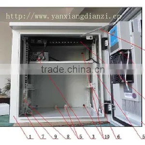Telecom Outdoor Enclosure With Battery Shelf/SK-76105/battery Rack Cabinet With Air Conditioner Cooler Supplier's Choice thumbnail-3