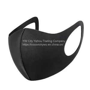 Daily Life Black Unisex Reusable Anti-dust Pollution Party Fashion Washable Face Mask thumbnail-2