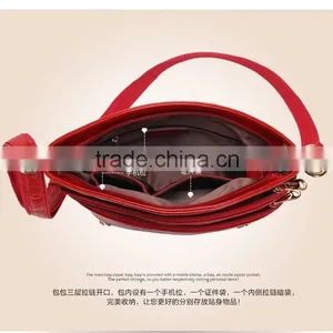 2016 Guangzhou Genuine Leather Shell Bag Shoulder Bags Handbag Messenger Bag for Women thumbnail-6