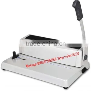 NanBo C338 Factory Cheapest Price Plastic Spiral Binding Machine, Plastic Coil Binding Machine thumbnail-1