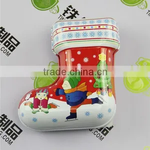 Chrismas Gift Case Tinplate Candy Box for Supermarket Promotion Sales thumbnail-1