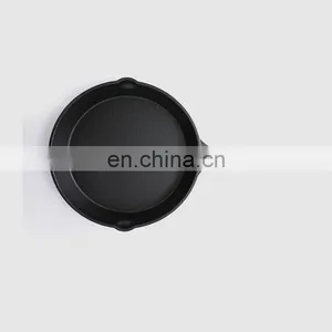 Enamel Cast Iron Pan Steak Fryer Household Non-stick Old Iron Pan 26cm Uncoated 3 Set Frying Pan thumbnail-2