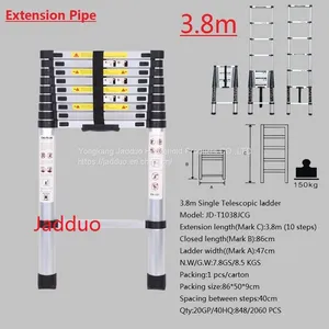 Single Telescopic Ladder Add Length Extension Pipe thumbnail-1