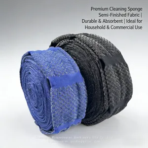Stainless Steel Metal Wire Mesh Sponge Dish Cloth Semi-Finished Roll Kitchen Scouring Pad Raw Material thumbnail-3