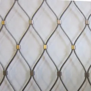 304/316 Stainless Steel Rhombus Cable Mesh for Stair Railing and Zoo Use thumbnail-2