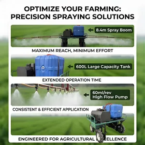 Vigorun SPRY600 Electric Self-Propelled Tractor-Mounted Agriculture Sprayer 600L Capacity Maintenance Free Battery 8.4m Spray thumbnail-2