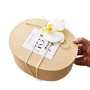 Oval Design Kraft Paper Packaging Gift Box thumbnail-1