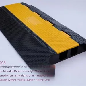 Jiulei Brand Jl-xc-2c3, Road Surface Cable Cover Plate, Dimensions: Length 800mm × Width 430mm × Height 70mm, Inside the Groove: Groove Width 50mm × Groove Height 50mm × 2 Wire Grooves thumbnail-2