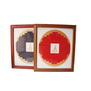 33*33cm Xuan Paper The Prajna Paramita Heart Sutra of Chinese Calligraphy Thickened Solid Wooden Frame thumbnail-1