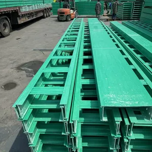 Fire Retardant GRP Ladder Cable Tray Fiberglass Composite Cable Ladder for Outdoor Industrial Wiring thumbnail-5