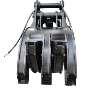 Hydraulic Grapple for Excavator Rock Handling Demolition Scrap Loading Attachment thumbnail-4