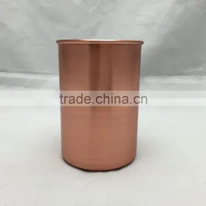 2016 Hot 16oz /450ml 304# Stainless Steel Matt Copper Plated Candle Cup, Metal Candle Jar thumbnail-3