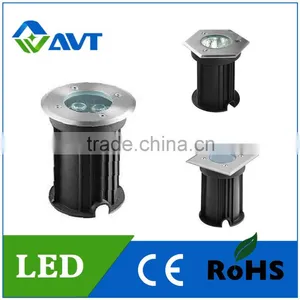 1W 3W LED Recessed Stainless Steel Underground Light China for Outdoor or Garden thumbnail-1