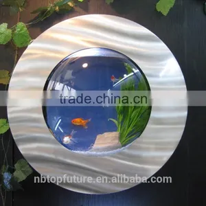 Round Glass Aquarium Wall Mounted Aquarium Fish Tank thumbnail-3