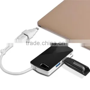 Box Shape Tablet USB Hub Travel Power Charger Adapter With 4 Port thumbnail-5