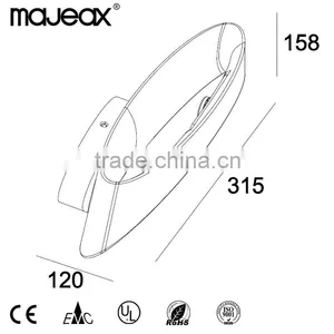 2015 Moder Design European Style Plaster Recessed LED Wall Lamp thumbnail-3