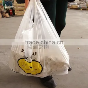 Biodegradable Promotion Folding Cheap T-shirt Plastic Bag for Shopping Packaging thumbnail-3