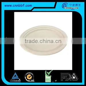 Environment Friendly Biodegradable Wheat Straw Material Ellipse Plates thumbnail-1