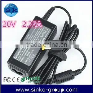 20v 2.25a Shenzhen Wholesale ac Laptop Adapter Charger for Lenovo Square Pin Yellow thumbnail-1