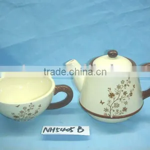 New Ceramic Tea Pot and Cup thumbnail-1