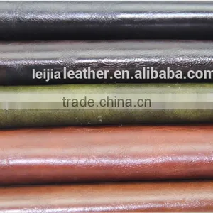 High Quality Environmental Protection PVC Oil Wax Leather for Sofa, Chair Cover thumbnail-4