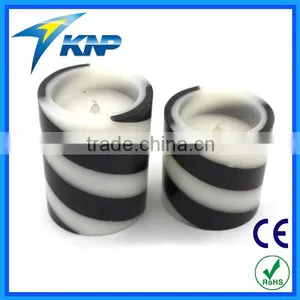 Home Light Battery Operate Melted Flameless Pillar LED Candle Wholesale Real Wax Electric Candle Light thumbnail-1
