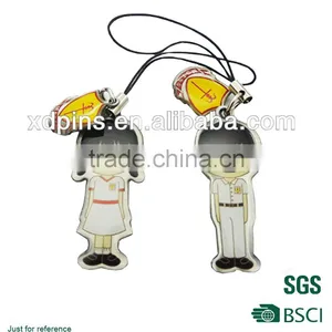 Custom Design Metal Cell Phone Strap With Printing Logo thumbnail-1