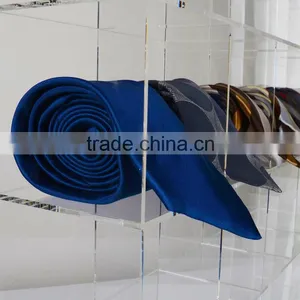 Wall Mounting Clear Acrylic Neck Tie Display Stand Quality Choice thumbnail-2