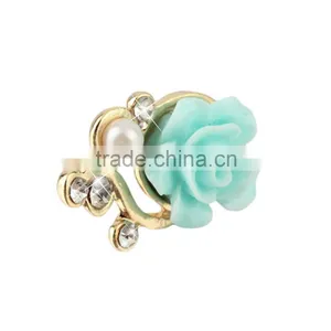 Rose Flower 3D Crystal Bead Pearl Anti Dust Plug Charms For 3.5mm Phone For Apple4 4S 5 For Samsung Galaxy S3 S4 For HTC thumbnail-4
