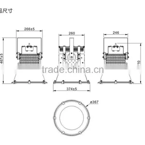 200w Industrial Led High Bay Light With 25 Degree Reflection Cup,led Projection Lamp thumbnail-4