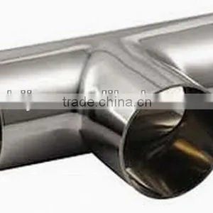GB/ JB/ HGL/SHL/ANSI/ASME Stainless Steel Pipe Fittings Sanitary Equal Tee / Coupling thumbnail-1