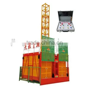 High Quality SS100/100 Rack and Pinion Material Hoist,Building Lift for Lifting Materials thumbnail-1