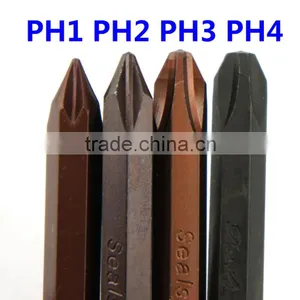 5Pcs Phillips Slotted Screwdriver Bit Set Electric Drill Screwdriver Bits With Magnetic 80MM Length AR-36 thumbnail-2