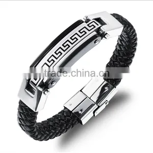 Leather for Making Bracelets for Men Fashion Jewelry Cheap Leather Bracelet New Products 2016 thumbnail-1