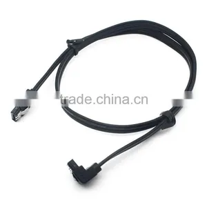 Black Sata Data Extention Cable Right to Straight 7 Pin thumbnail-5
