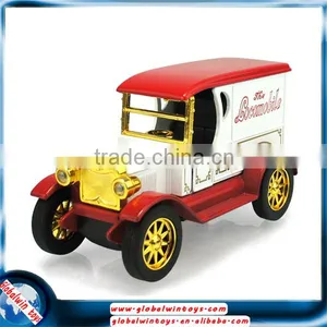 1:32 Vintage Car Model With Opening Doors&headlights, Pull-back Alloy Die Cast Car With Music thumbnail-1