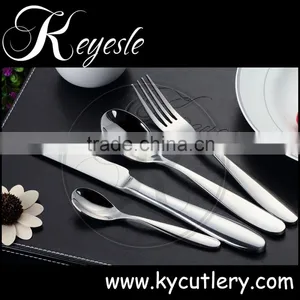 Wholesale Silver Tableware, Round Handle Flatware, Silver Cutlery thumbnail-1