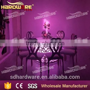 Metal Wedding Round Table Led Wedding Dining Table thumbnail-3